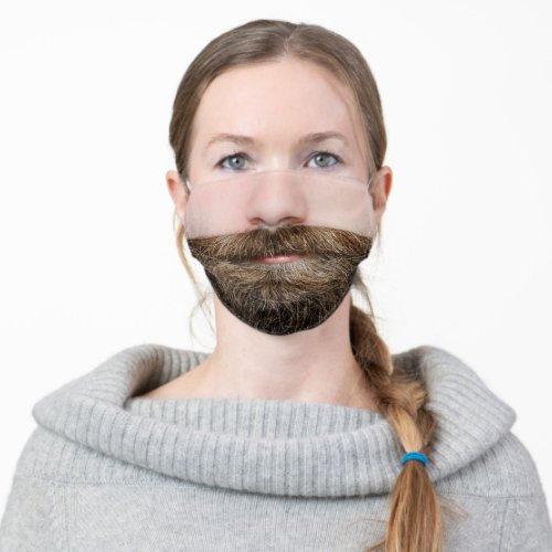 FauxFace Weird Beard Adult Cloth Face Mask