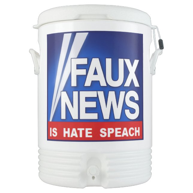 FauxNews Beverage Cooler (Front)