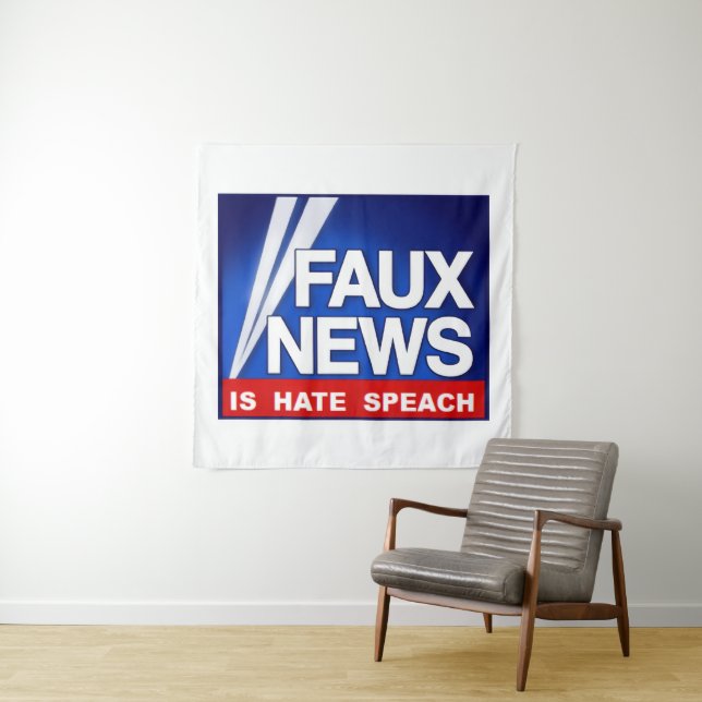 FauxNews Tapestry (In Situ)
