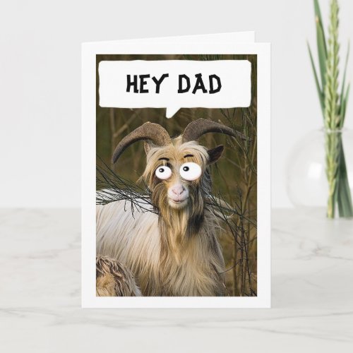 FAV CHILD SENDS YOU GOOFY GOAT FATHERS DAY CARD