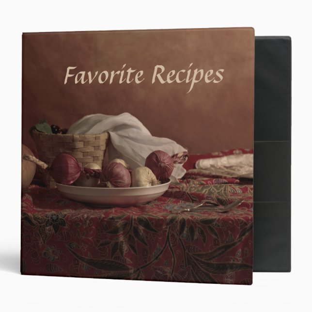 FAV RECIPES ALBUM/BINDER 3 RING BINDER (Front/Inside)