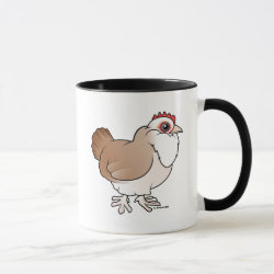 Faverolles Hen Combo Mug