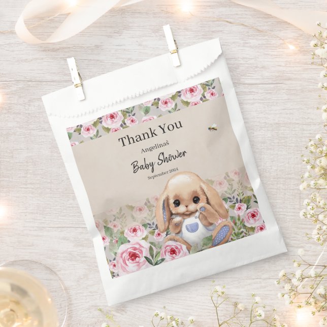 Favor Baby Shower Bags with cute design. (Clipped)