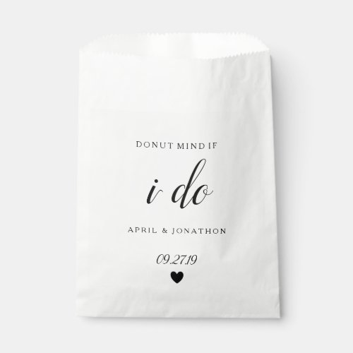 Favor Bag _ Donut Mind if I Do Heart