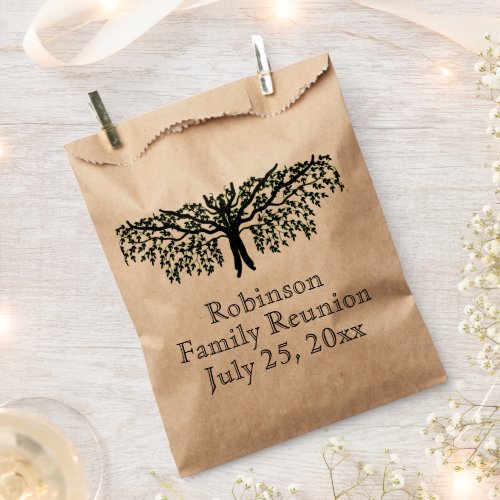 Favor Bag _ Family Reunion Tree and Text