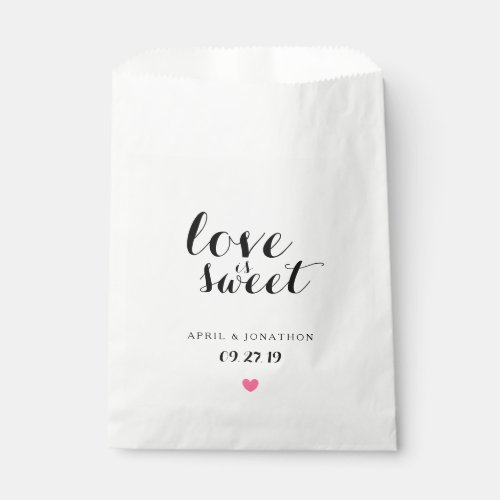 Favor Bag _ Love is Sweet