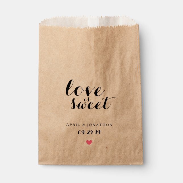 Favor Bag - Love is Sweet (Front)