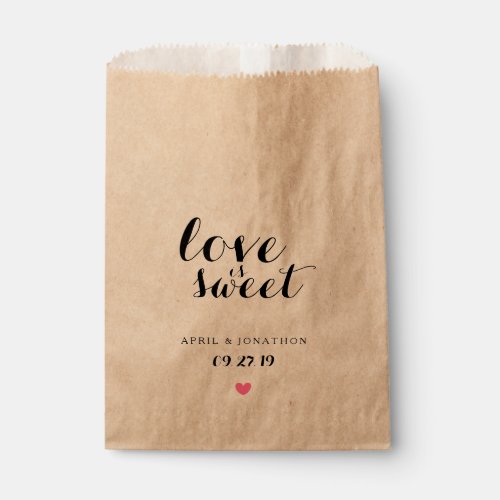 Favor Bag _ Love is Sweet