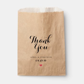 Favor Bag - Thank You by Evented at Zazzle