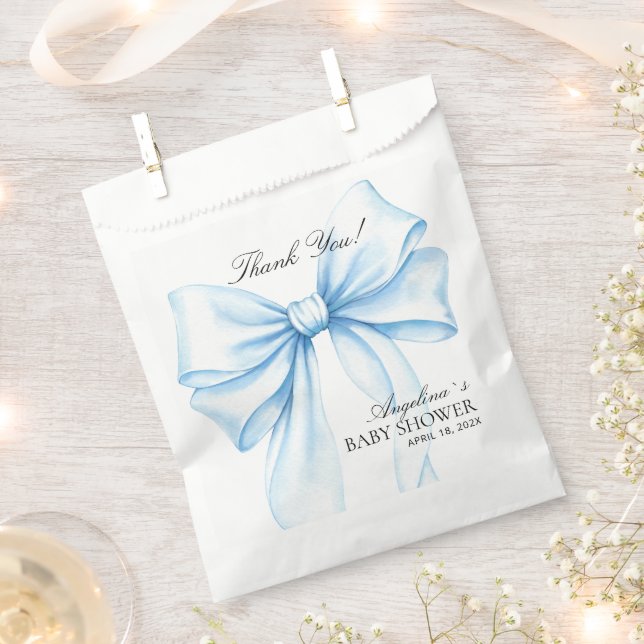 Favor Bag thank you Baby Shower. (Clipped)