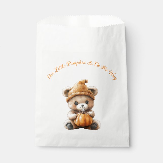 Favor Bags- Autumn Baby Shower Favor Bags-50pcs Favor Bag (Front)
