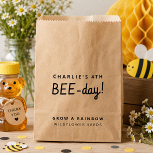 Favor Bags Bee Kids Birthday Seed Party Bags