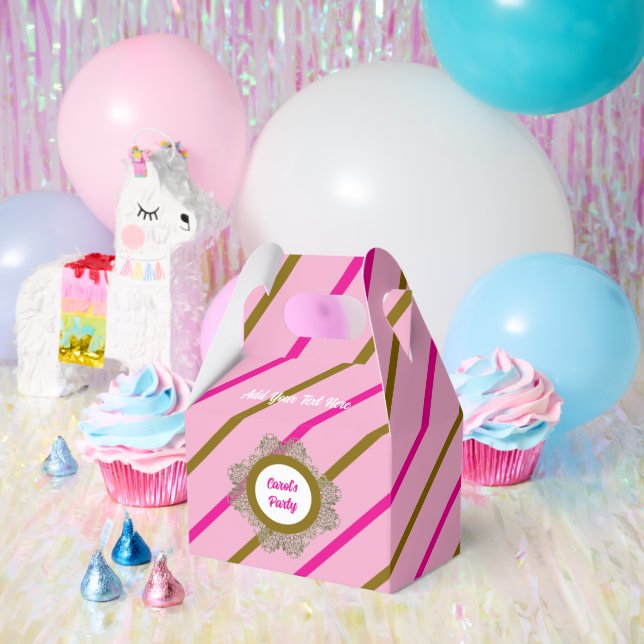 Favor Box 5 Pink(Pink Gold) RFPMDesigns ©️2024 (Party)