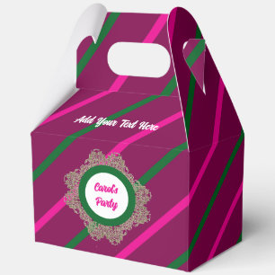Favor Box 5 Plumb(Pink Green) RFPMDesigns©️2024