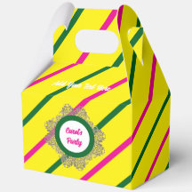 Favor Box 5 Yellow(Pink Green) RFPMDesigns©️2024