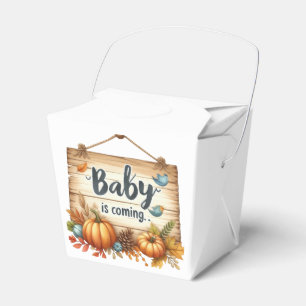 Favor Box-Autumn Baby Shower Favor Box