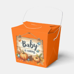 Favor Box-Autumn Baby  Shower Favor Boxes
