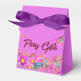 Favor Box Bow (Pink Flower Mix) RFPMDesigns ©️2024