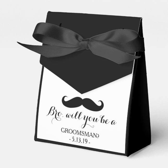 Favor Box - Bro, Groomsman (Front Side)