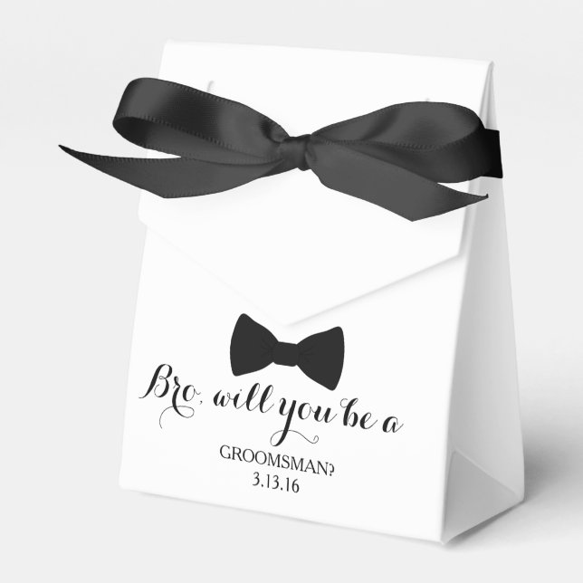 Favor Box - Bro, Groomsman|Best Man (Front Side)