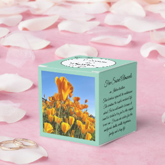 Favor Box - California Poppies - Personalizable