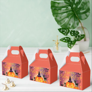 Favor Box Decorated With Happy Halloween Party