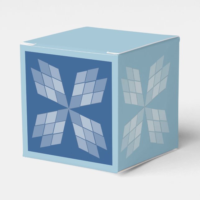 Favor Box - Diamond Petals (Front Side)