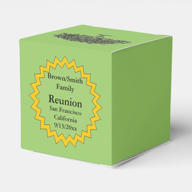 Favor Box - Family Reunion (Back Side)