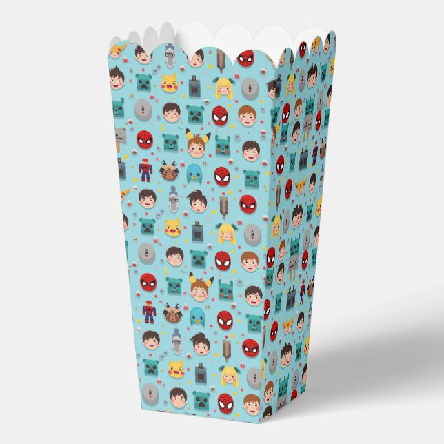Favor Box, Game Character Boys Party Popcorn Box (Back)