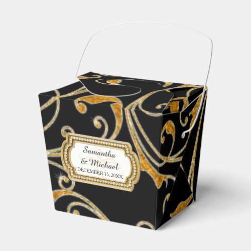 Favor Box Glam Old Hollywood Regency Black Tie