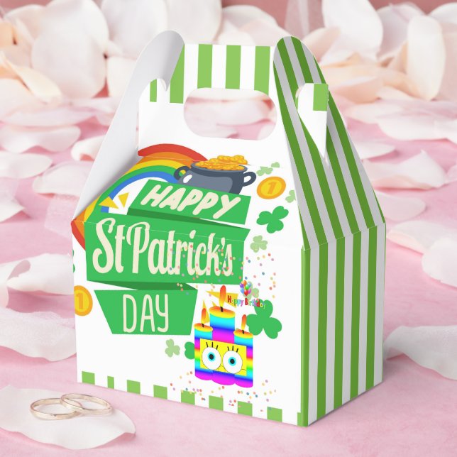 Favor Box Happy St. Patrick's Day Birthday  (Wedding)