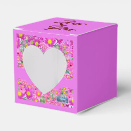 Favor Box Heart (Pink Flower Mix)RFPMDesigns©️2024