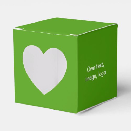 Favor Box Heart uni Green