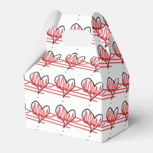 Favor Box Heartstrings Large Favor Boxes