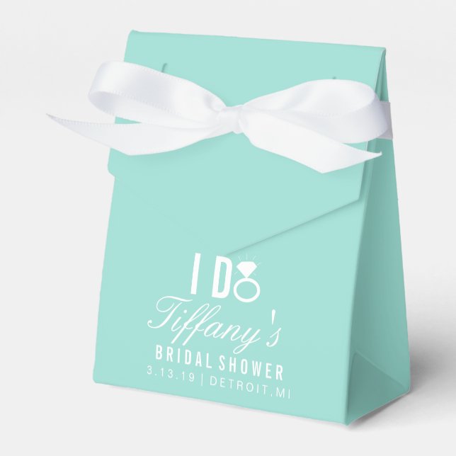 Favor Box - I DO Tiffany's (Front Side)