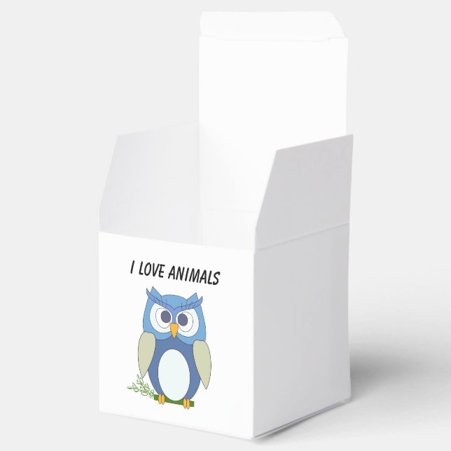 Favor Box "I Love Animals" (Opened)