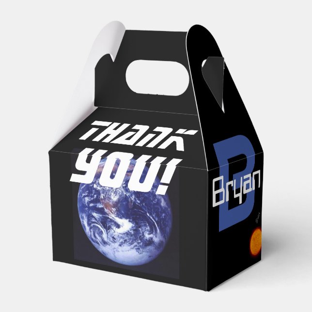 Favor Box Planets, Outer Space, Earth (Back Side)