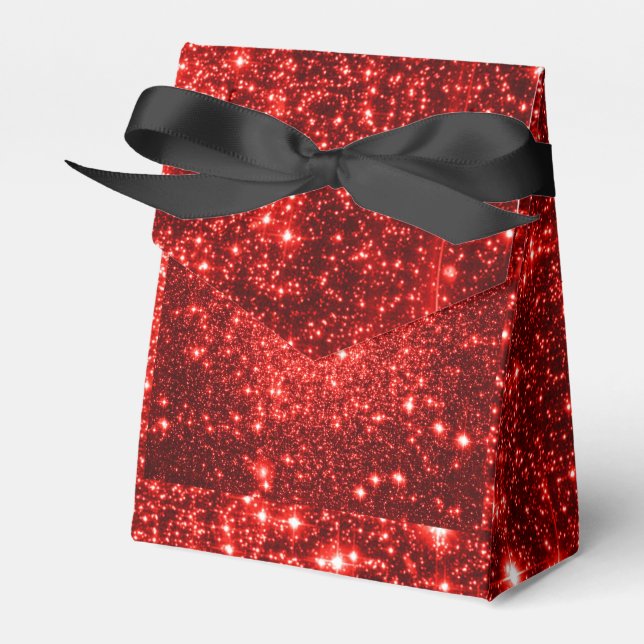 Favor Box Red Stars (Front Side)