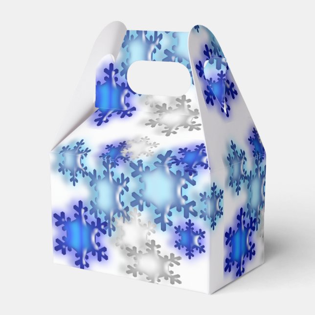 Favor Box - Snowflakes (Back Side)