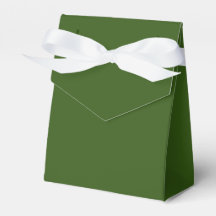 Favor Box Tent Style Forest Green