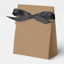 Favor Box Tent Style Light Brown
