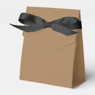 Favor Box Tent Style Light Brown