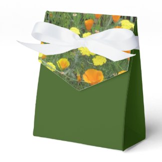 Favor Box Tent Style Wildflowers Flap Design