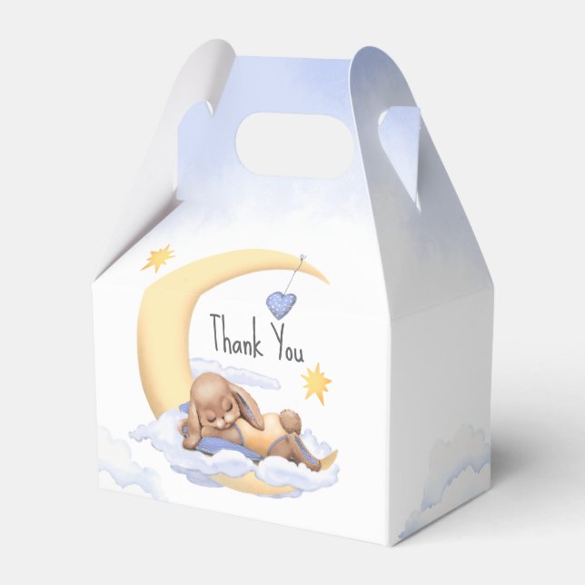 Favor Box -“Thank you” for Baby Shower. (Front Side)