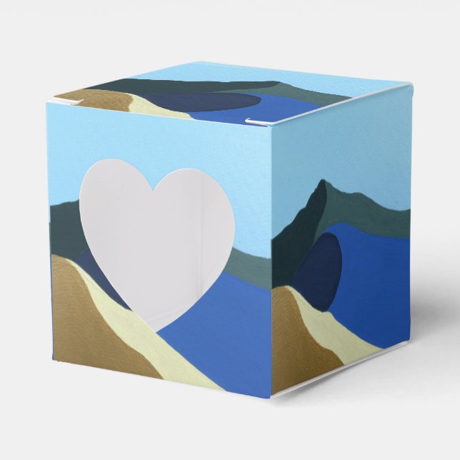 Favor Box Window Colors of Mt Tamalpias Painting (Front Side)