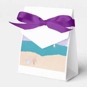 Favor Box with Beach Scene