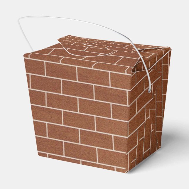 Favor Box with Brick Wall (Back Side)