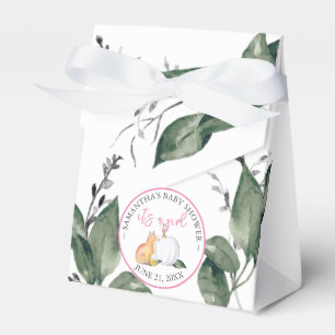 Favor Boxes Baby Shower White Pumpkin Fox