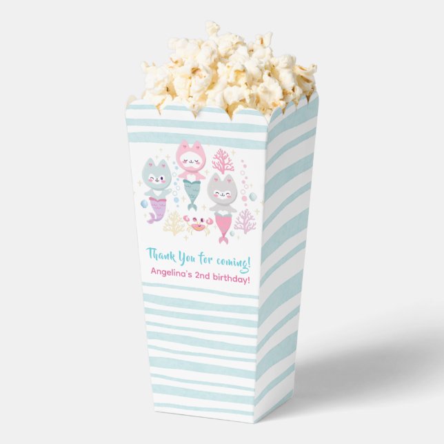 Favor Boxes for a nautical themed birthday party (Popped)