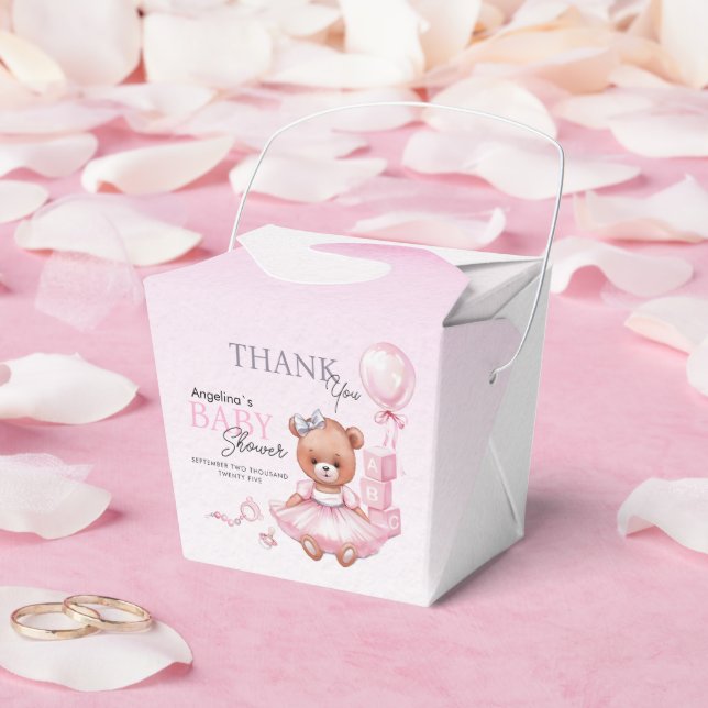 Favor Boxes for baby shower teddy bear. (Wedding)